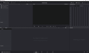 Screenshot von DaVinci Resolve