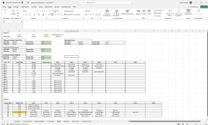Screenshot von Excel